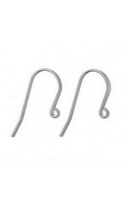 Stainless steel Earwire 13x28mm - Antique silver